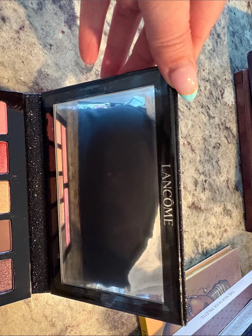 Lancôme Black Glitter Eyeshadow Palette Case